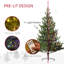 Grand arbre de Noël artificiel avec branches réalistes, 250 lumières DEL et 1000 pointes-1584415274