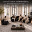 Upholstered 151 " Chenille Curved Sectional-133933899