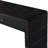 YDT Curved Farmhouse Console Table with Storage, Wooden Entryway Table with 2 Drawers, Distressed Black-413283738