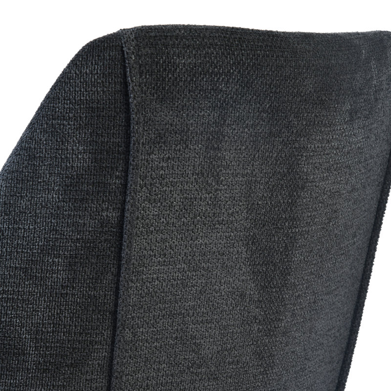Chaises de salle à manger rembourrées Laqueisha, Gris