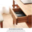 Bureau moderne en bois de cerisier Burlywood-755129504