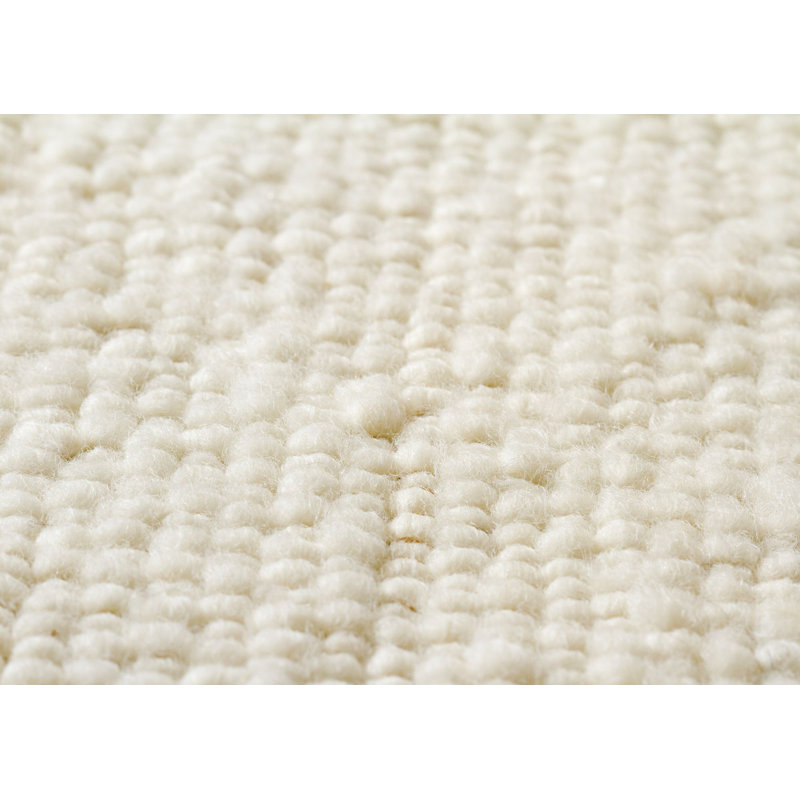 Behr Solid Colour Wool Hand Woven Area Rug, Rectangle 70 x 140cm