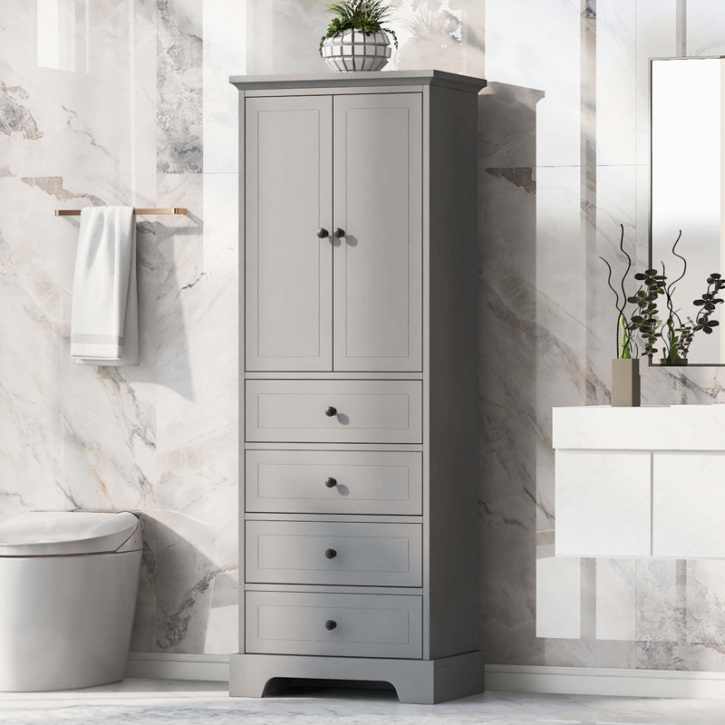 Armoire Line avec tablette réglable, Grey