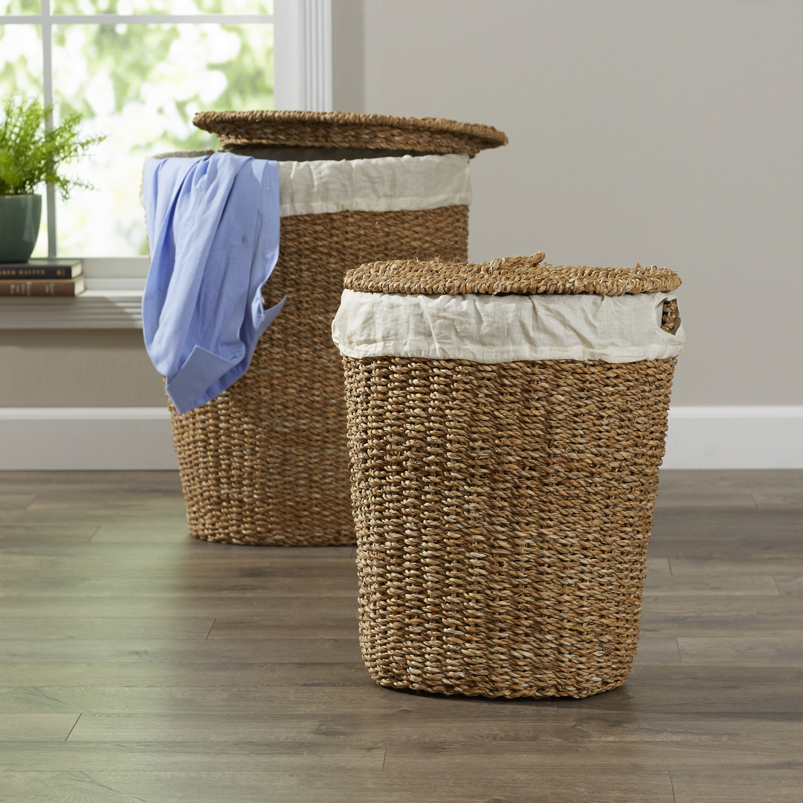Wicker Laundry Set