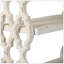 Console 35,5 po x 14 po x 32 po en bois vieilli blanc et naturel, console de style champêtre