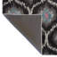 Tapis décoratif à motif géométrique noir et gris-1493723321