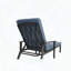 Chaise longue en aluminium coulé avec dossier réglable-718849735