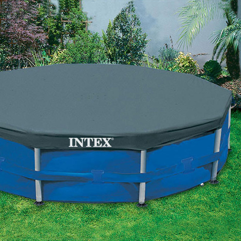 Ensemble de piscine avec cadre en métal 10 pi x 30 po Intex avec filtre et housse pour débris