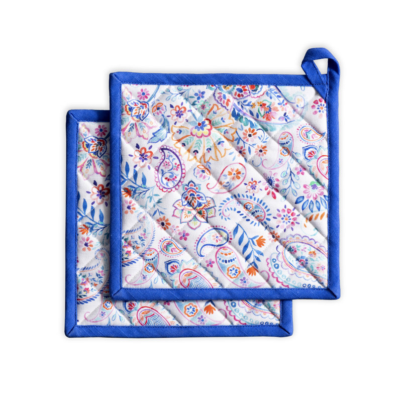 Ensemble de pot à fleurs 100% coton indien Maison d'Hermine - 8 po x 8 po