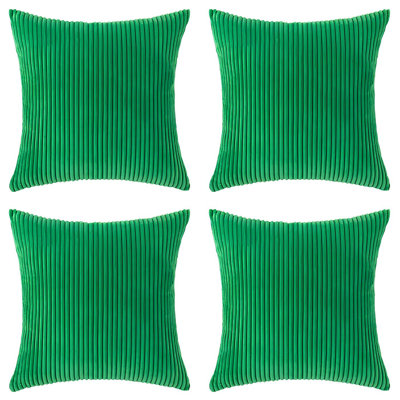 Corduroy Soft Stripes Cotton Blend Throw Pillow
