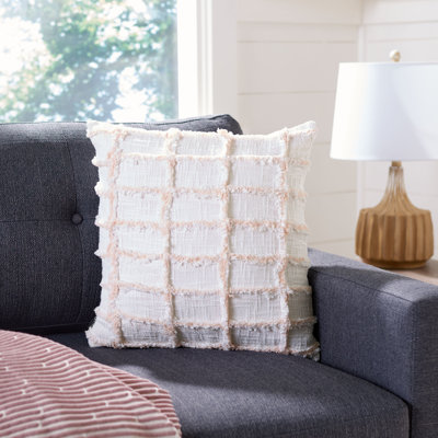 Lonis Square Cotton Pillow Cover & Insert