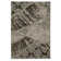 Tapis gris tissé à plat à motif abstrait