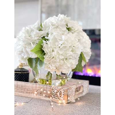Véritable hydrangée dans un vase