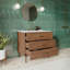 Meuble-lavabo simple D 36 po x P 22 po x H 34 po Dondi