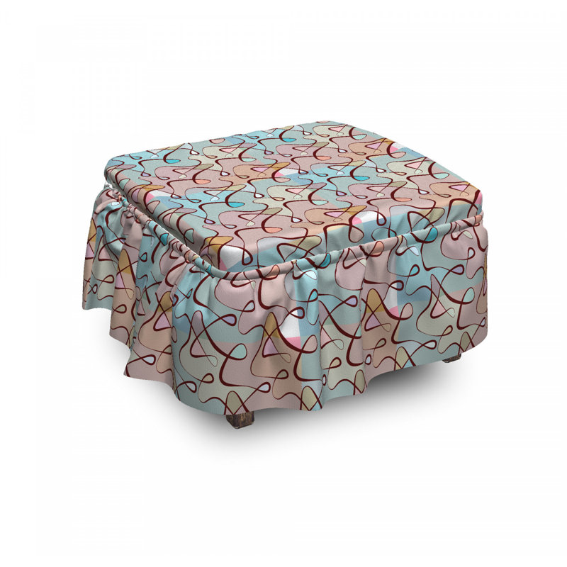 Housse pour repose-pieds fouillis doux ed