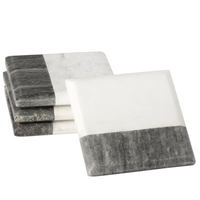 Two-Tone Marble Coasters