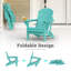 Chaise pliante en PEHD Adirondack pour l'extérieur avec porte-gobelet-1156074576