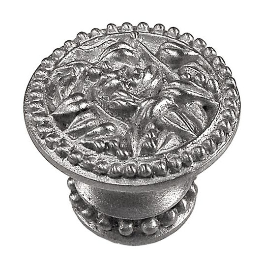 San Michele Mushroom Knob, Polished Silver, Large