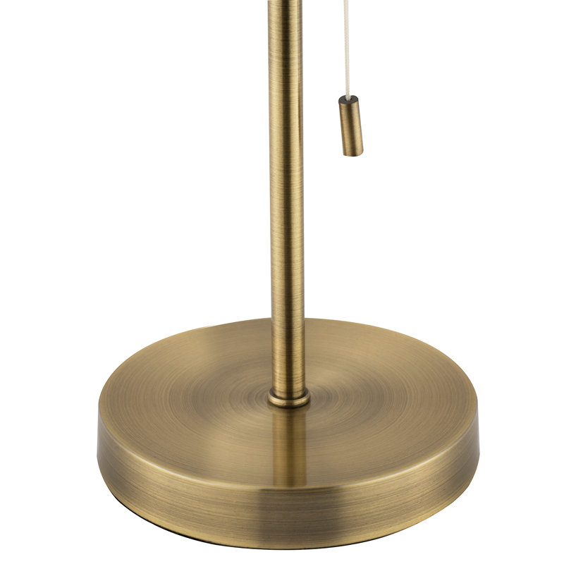 Metal Table Lamp, Gold, Clear