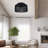 Borwicks 3-Light Rustic Hand-Woven Flush Mount-1160883775