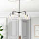 Royelle 5 - Light Sputnik Sphere Modern Glass Bubble Chandelier