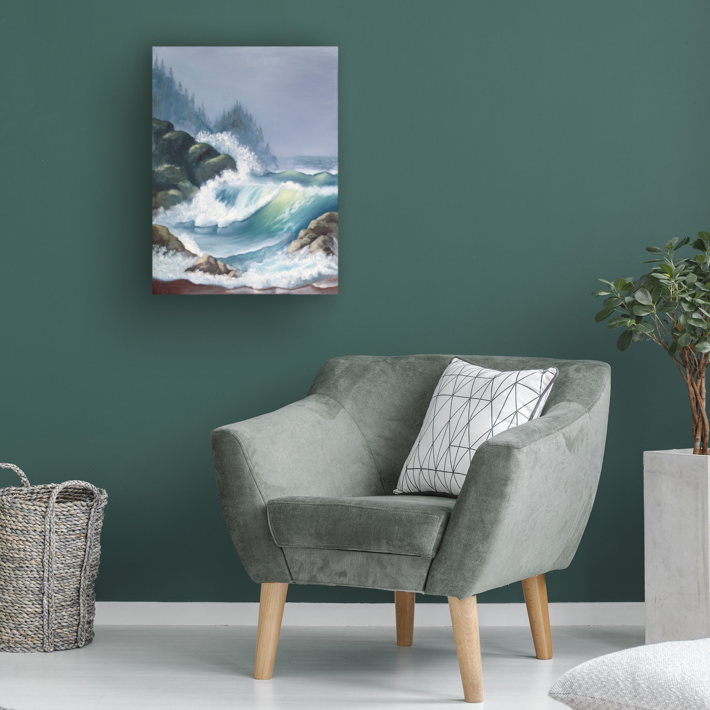 Wave Rider Michelle Faure Ebern Designs Michelle Faber Big Wave Canvas Art - Wayfair Canada