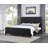 Jack Bed, Fluted Panel Headboard, Round Tapered Legs, Black-99895711