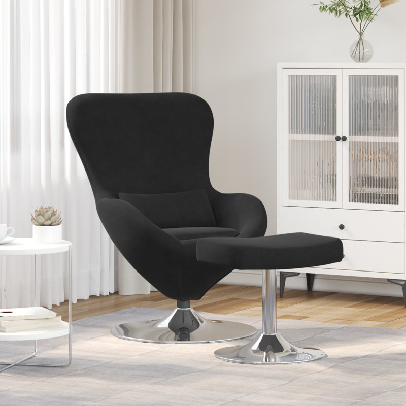 Fauteuil œuf avec repose-pieds vidaXL
