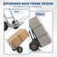Chariot à main en aluminium, chariot à main robuste de 600 lb, chariot à main plateforme avec plaque de base extensible, 2 cordons élastiques pour le transport et le déplacement en entrepôt, magasin d'alimentation