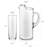 Modern Bar Libbey Boozy Brunch Entertaining Set with 6 Highball Glasses and Pitcher