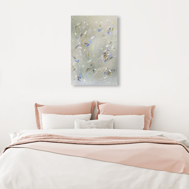 Spontaneous Trace Print by Oliver Gal, 15"H x 10"W, Gallery Wrapped