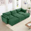 Canapé 3 places avec 3 repose-pieds, canapé-lit de cinéma maison à siège large et profond à 3 places pour le salon, canapé modulaire modulaire avec tiroir coulissant de rangement sous chaque siège, vert chenille-816076041