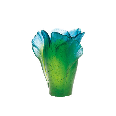 Ginkgo Handcrafted Crystal Table Vase