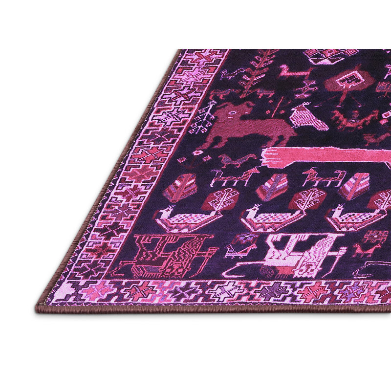 Geometric Indoor Rug, Rectangle 6' x 9'