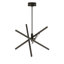 6000K Daylight 40W Dimmable LED Linear Pendant Light, Black Iron Aluminum Modern Chandelier with ETL Certified