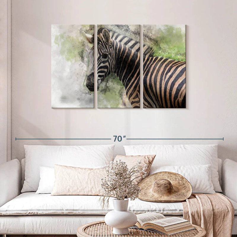 Brampt Magnificent Zebra, 28" H x 45" W