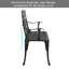 Batholo Powder Coated Aluminum Outdoor Bench-592768507