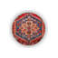 Tapis décoratif rétro multicolore bourgogne-791311425