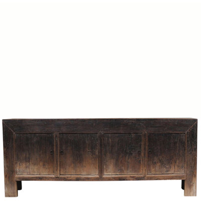 Vintage Distressed Reclaimed Wood Sideboard Cabinet 26