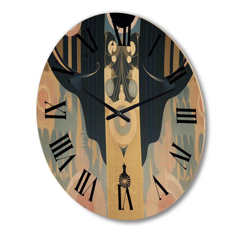 Horloge murale géométrique surdimensionnée géométrique Awakening of Bodhi Consciousness III, Très grand