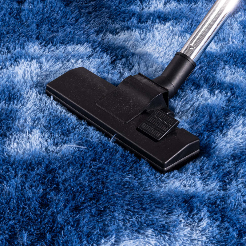 5x7 ft Tie-dyed Blue Shag Rug, Ideal for living room decor, Ultra-Soft Puffy Fluffy Rug for Bedroom Flooring, Aesthetic Carpets Suitable for Kids' Rooms, Dorms, and Home Decor