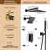 Rainfall Symphony 4-Funtion 12inch Dual Shower Head Shower System with Handheld and Body Jets