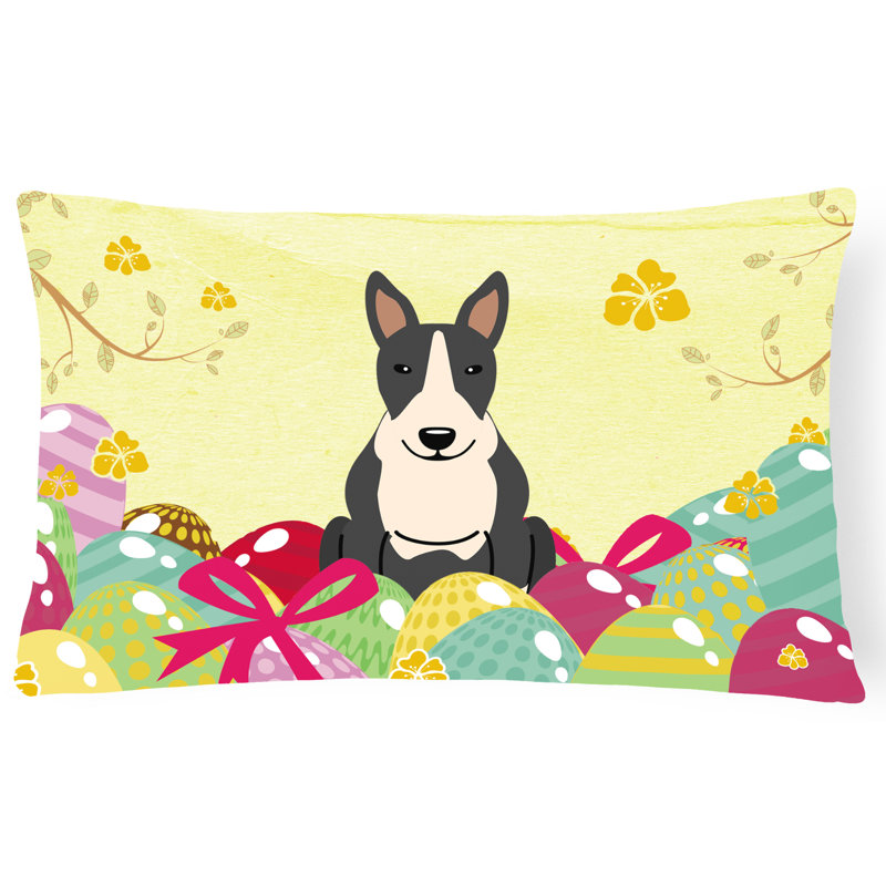 Coussin lombaire d’extérieur terrier pâques œufs bull
