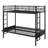 Multi-Functional Metal Bunk Bed: Twin Over Full Design