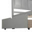 Lit plateforme avec rangement, 2 tiroirs avec roulettes, structure simple-1278693086