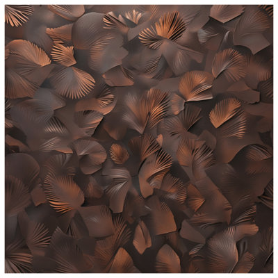 Housses de couette bronze à feuilles métalliques