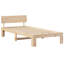 Bed Frame with Headboard Solid Pine Wood-312509207-312509226