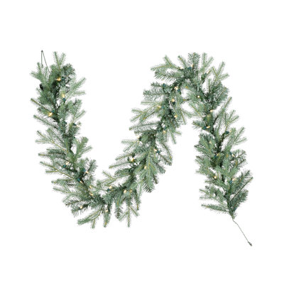 12"" Pre-Lit Garland with 100 Lights -  The Holiday Aisle®, CDB7037A727C4C6AAE6E599F7BF00C2E