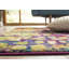 Tapis abstrait rose / vert / jaune Isabea-1377233238