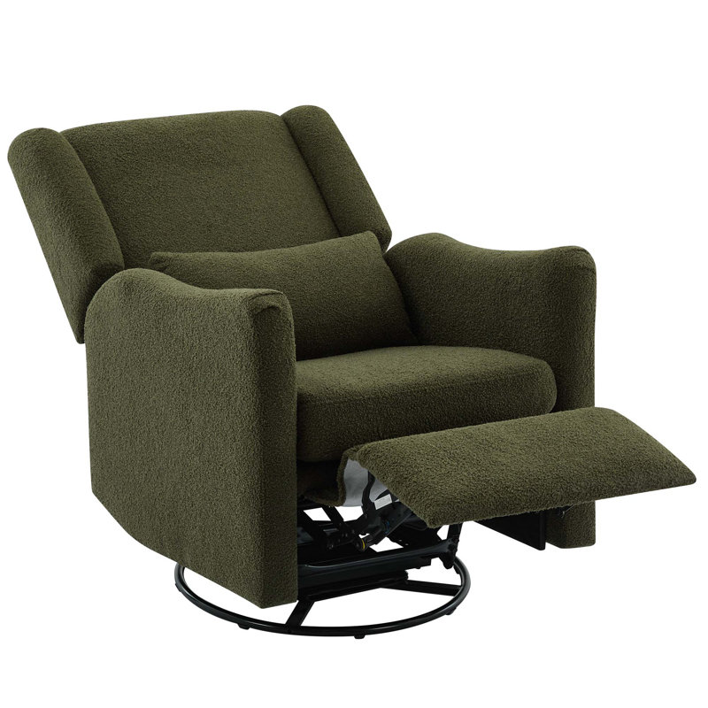 29.5'' Wide Wingback Swivel Rocker Recliner Chair,Glider Rocker Recliner,Rocking Chair Nursery For Living Room Bedroom Apartment
